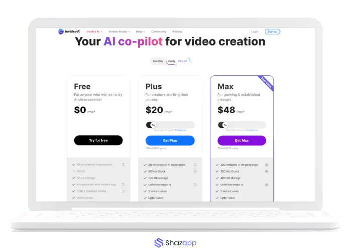 Precios de InVideo Precios de InVideo