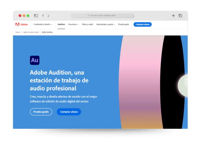 Adobe Audition características, opiniones, precios y mas