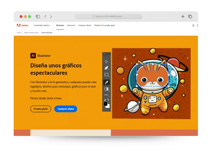Adobe Illustrator características, opiniones, precios y mas
