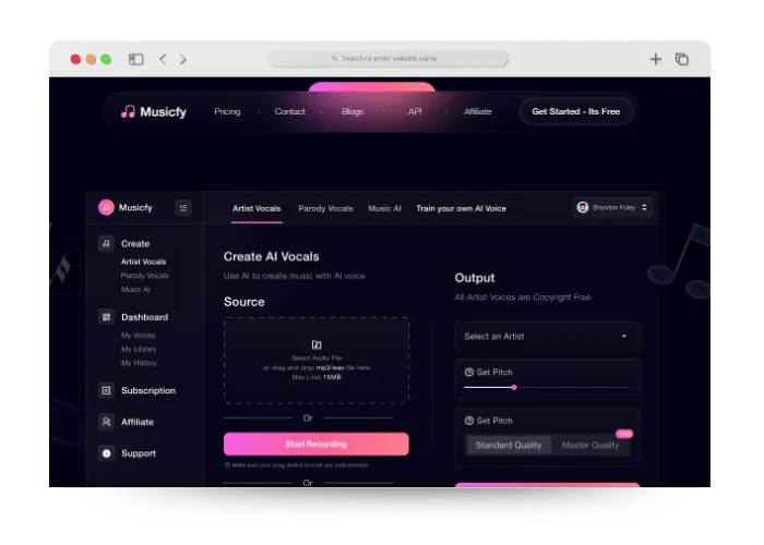 Musicfy características, opiniones, precios y mas