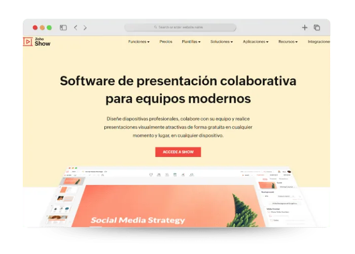 ZohoShow características, opiniones, precios y mas