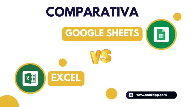 Comparativa excel vs google sheets